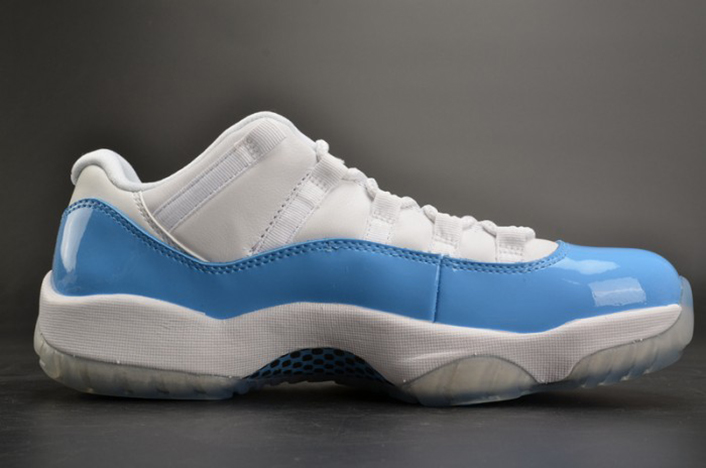 air jordan 11 retro low "carolina 2017 release" mens 528895-106