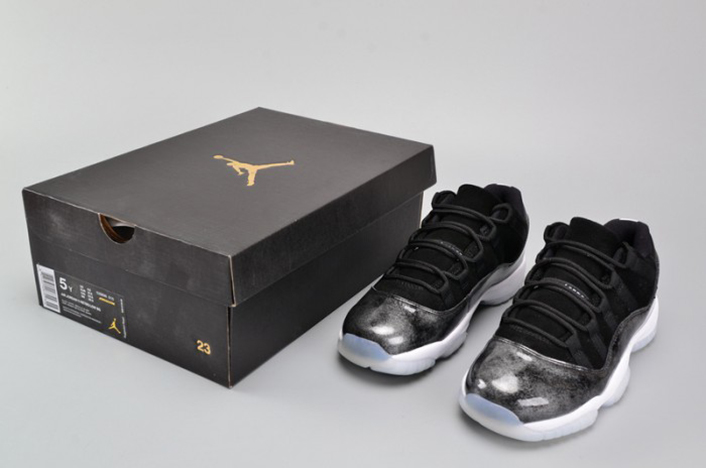 air jordan 11 retro low bg (gs) "baron"  womens  528896-010