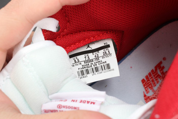 air jordan 1 retro high og "metallic red" mens 555088-103