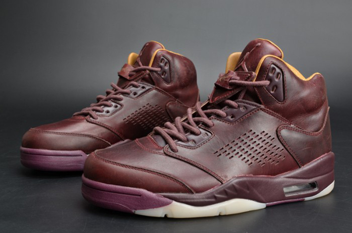 air jordan 5 premium "bordeaux"  mens 881432-612