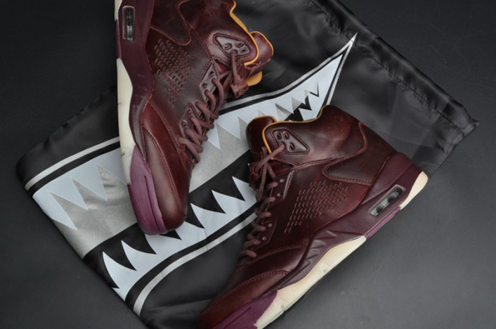 air jordan 5 premium "bordeaux"  mens 881432-612