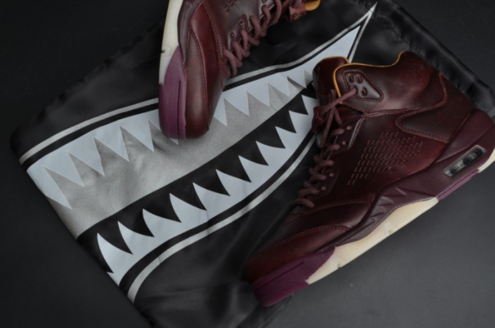 air jordan 5 premium "bordeaux"  mens 881432-612