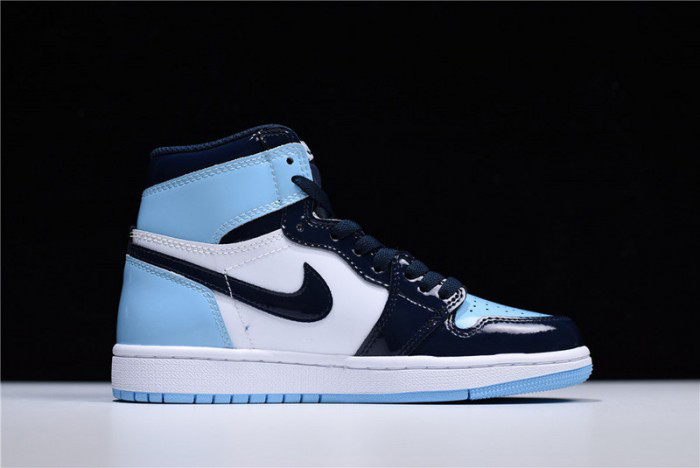 air jordan 1 unc blue chill patent   leather cd0461-401