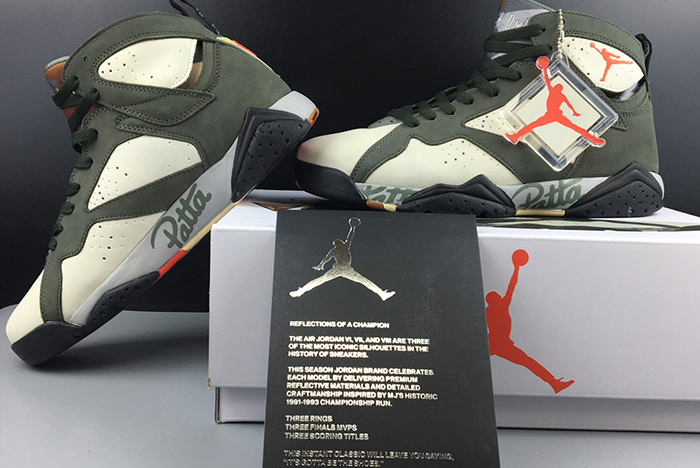 patta air jordan 7 icicle at3375-100